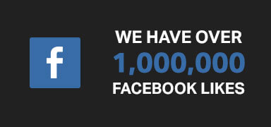 Over 1.1 million likes on Facebook