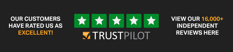 Our customers have rated us as excellent. View our 16000+ independent reviews here